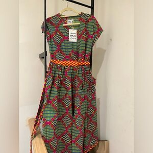 Wrap Dress - Pink Diamonds - S